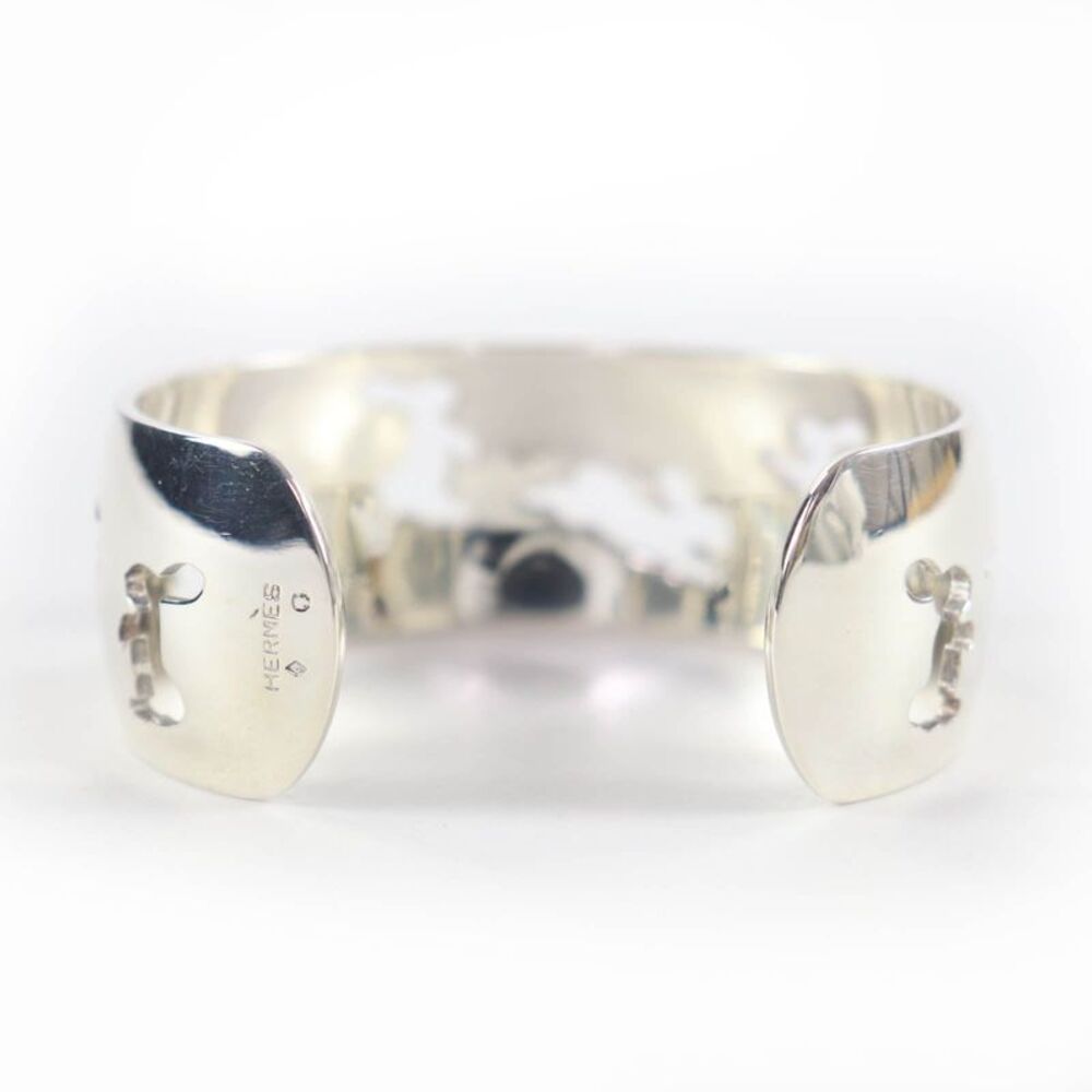 Hermès Rabbit Motif Silver 925 Bracelet - Picture 3 of 6
